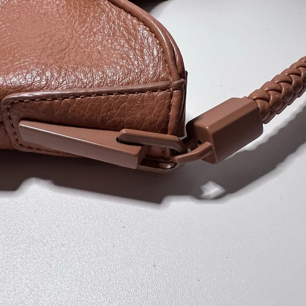 Antik Kraft Camel Slouch Hobo Shoulder Bag Vegan Braided Handle